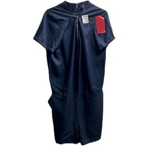 Women’s KIABI, Short Sleeves, Casual, Short Jumpsuit, Dark Blue, Size 12